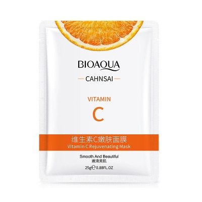 Picture of BIOAQUA Vitamin C Rejuvenating Face Sheet Mask for Smooth and Beautiful Women Skin(Face)