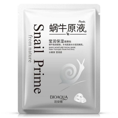 Picture of BIOAQUA Snail Extract Face Sheet Mask for Makeup- 30g(Face)