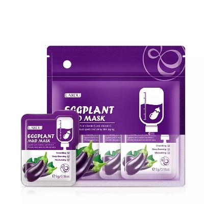 Picture of LAIKOU 12 Pcs/Set Eggplant Facial Mud Mask(Face)