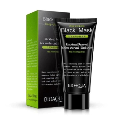 Picture of BIOAQUA Activated Blackhead Removal Bamboo Charcoal Black Facial Mask- 60g(Face)