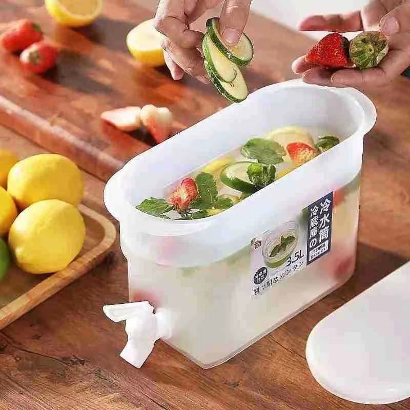 Picture of Household cold drink with large capacity summer cold Water or Juice bucket- 3.5 L(White)