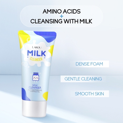Picture of LAIKOU Milk Moisturizing Deep Cleaning Facial Cleanser- 50g(White-Milk)