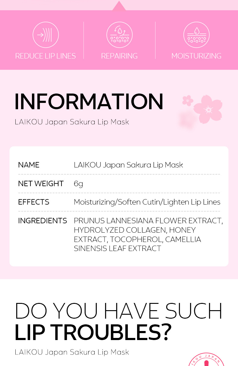 Picture of Laikou 4 Pcs/Set moisturizing lip msk 6g(4 Pcs/Set)