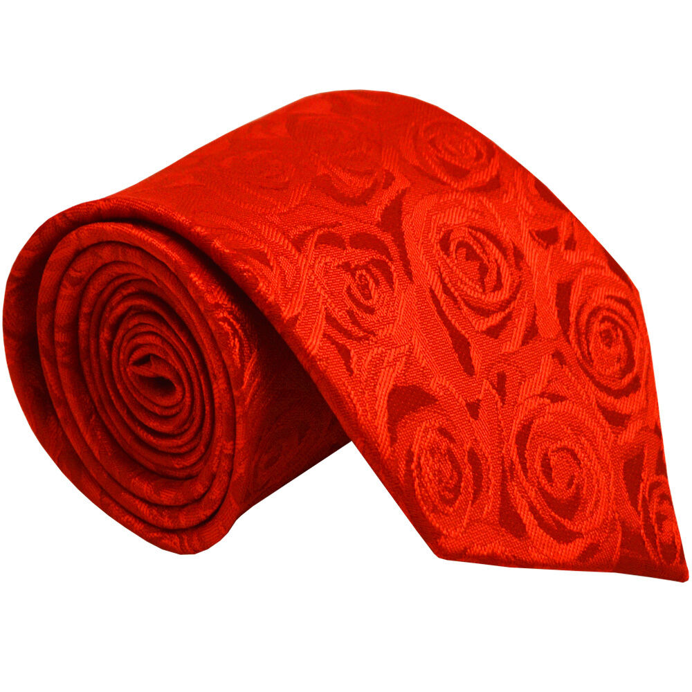 Picture of Rose Red Colour Professional Formal Tie for Men- 8cm(Red)