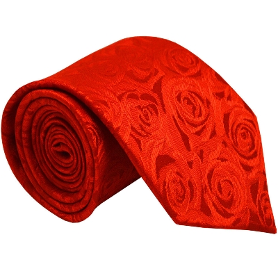Picture of Rose Red Colour Professional Formal Tie for Men- 8cm(Red)