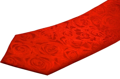 Picture of Zipper System Men's Business Professional Formal Ties Red Flower Shape Men Tie- Zipper(Red)
