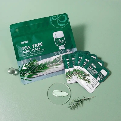 Picture of Laikou 12 Pcs/Set Deep Cleansing Oil Control Anti Acne Tea Tree Mud Mask(Tea Tree)
