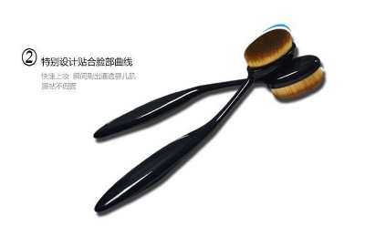 Picture of Foundation Brush Toothbrush Shape Makeup Brush Liquid Foundation BB Cream Brush(Black)