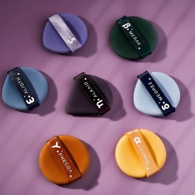 Picture of 7 Pcs/Set Makeup Puff Set Air Cushion Sponge Puff Sponge Cushion Puff- Multicolour(Multicolor)