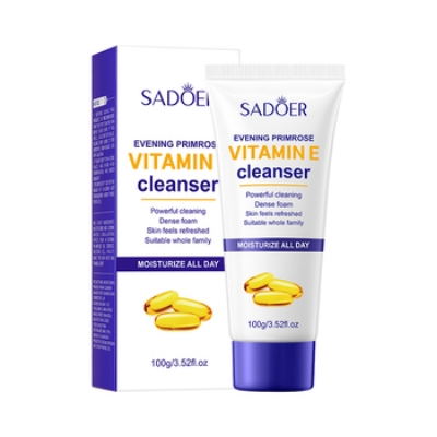 Picture of SADOER Evening Primrose Vitamin E Moisturizing Deep Cleansing Facial Cleanser- 100g(Vitamin E)