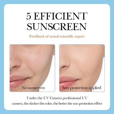 Picture of SADOER Vitamin C SPF 60+ PA+++ Anti-sweat Hydrating Refreshing Non-greasy Sunscreen Spray- 150ml(Vitamin C)