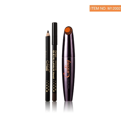 Picture of Menow M12002 Long Thick Curly Lashes Powerful mascara for Striking Effects Curling Mascara- 10g (Buy One Mascara Get 2 Free Eyeliner)(Waterproof)