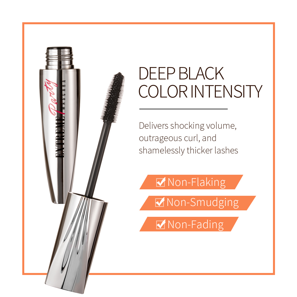 Picture of Menow M322 Waterproof Mascara Private Label Mascara 4d Mascara- 10g (Buy One Mascara Get 2 Eyeliner Free)(Waterproof)