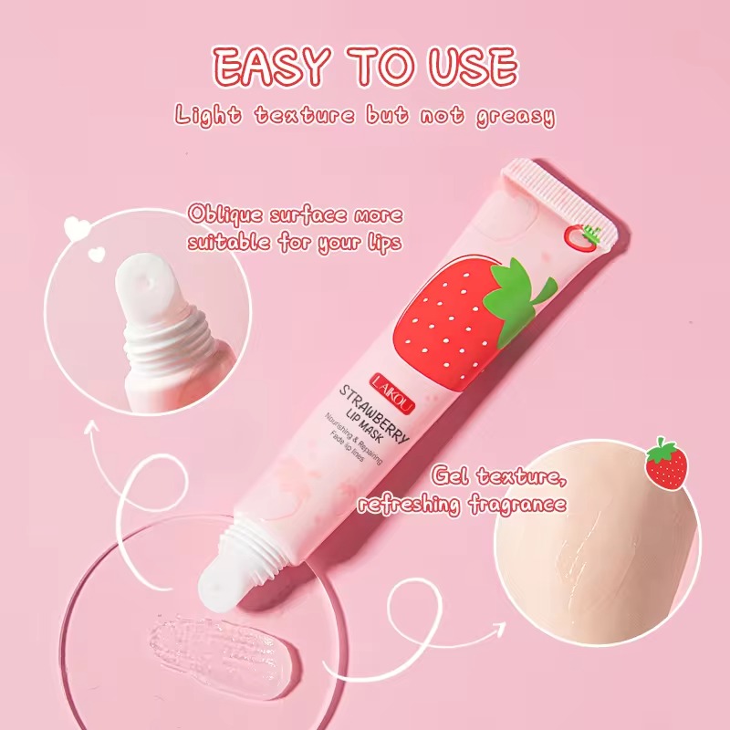 Picture of LAIKOU Nourishing & Moisturizing Strawberry Lip Mask-18g(Strawberry)
