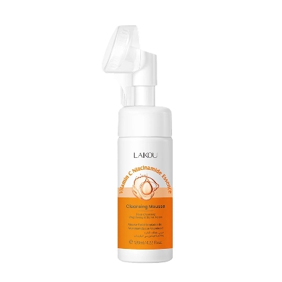 Picture of LAIKOU Deep Cleansing & Brightening Vitamin C Niacinamide Essence Cleasing Mousse Face Wash- 120ml(Vitamin C)
