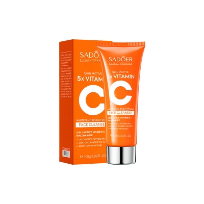 Picture of SADOER Skin Active 5X Vitamin C Brightening Face Cleanser- 100g(Multicolor)