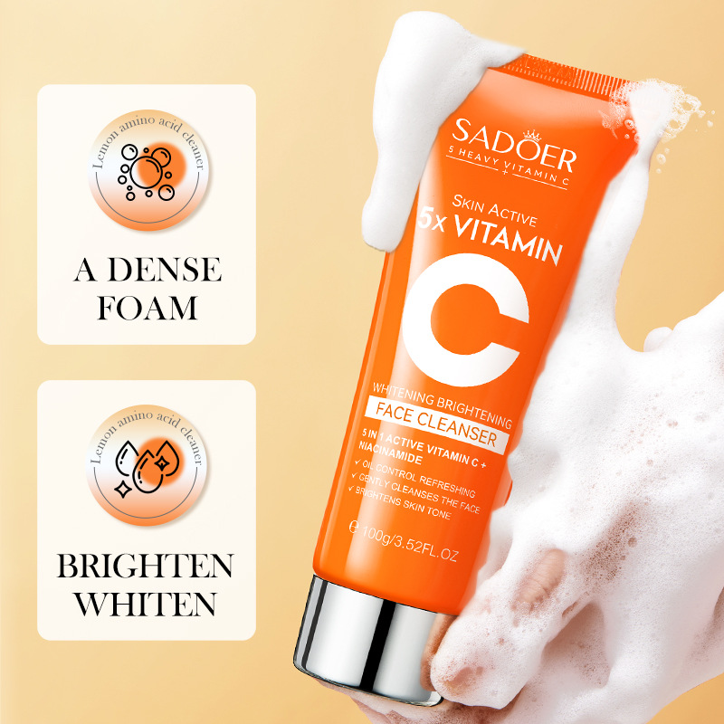 Picture of SADOER Skin Active 5X Vitamin C Brightening Face Cleanser- 100g(Multicolor)
