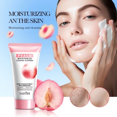 Picture of SADOER Honey Peach Extract with Amino Acid Face Cleanser- 150g(Peach)
