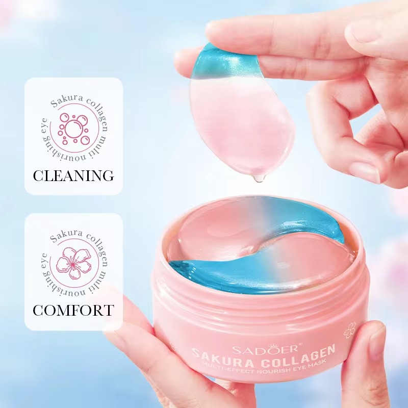 Picture of SADOER Collagen Sakura Multi Effect Nourish Eye Mask- 60 pcs(Eyes)