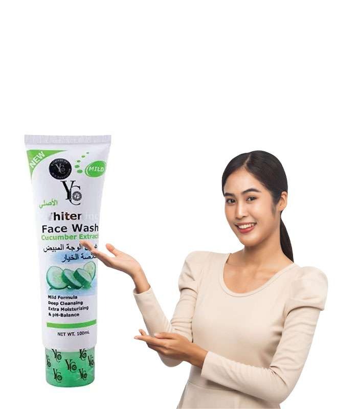 Picture of YC Whitaning Cucumber Extracted Deep Cleansing Face Wash- 100ml(Cucumber)
