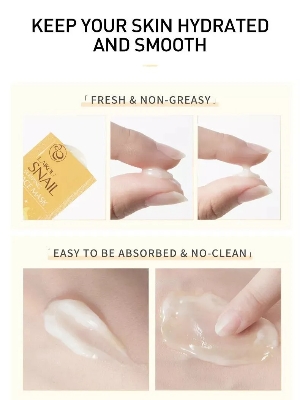 Picture of LAIKOU Moisturizing 15 Pcs/Set Snail Sleeping Face Mask- 3gX15 Pcs(Snail)