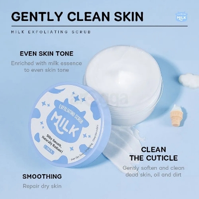 Picture of LAIKOU Milk Silky Smooth & Naturally Radiant Exfoliating Scrub- 90g(Milk)
