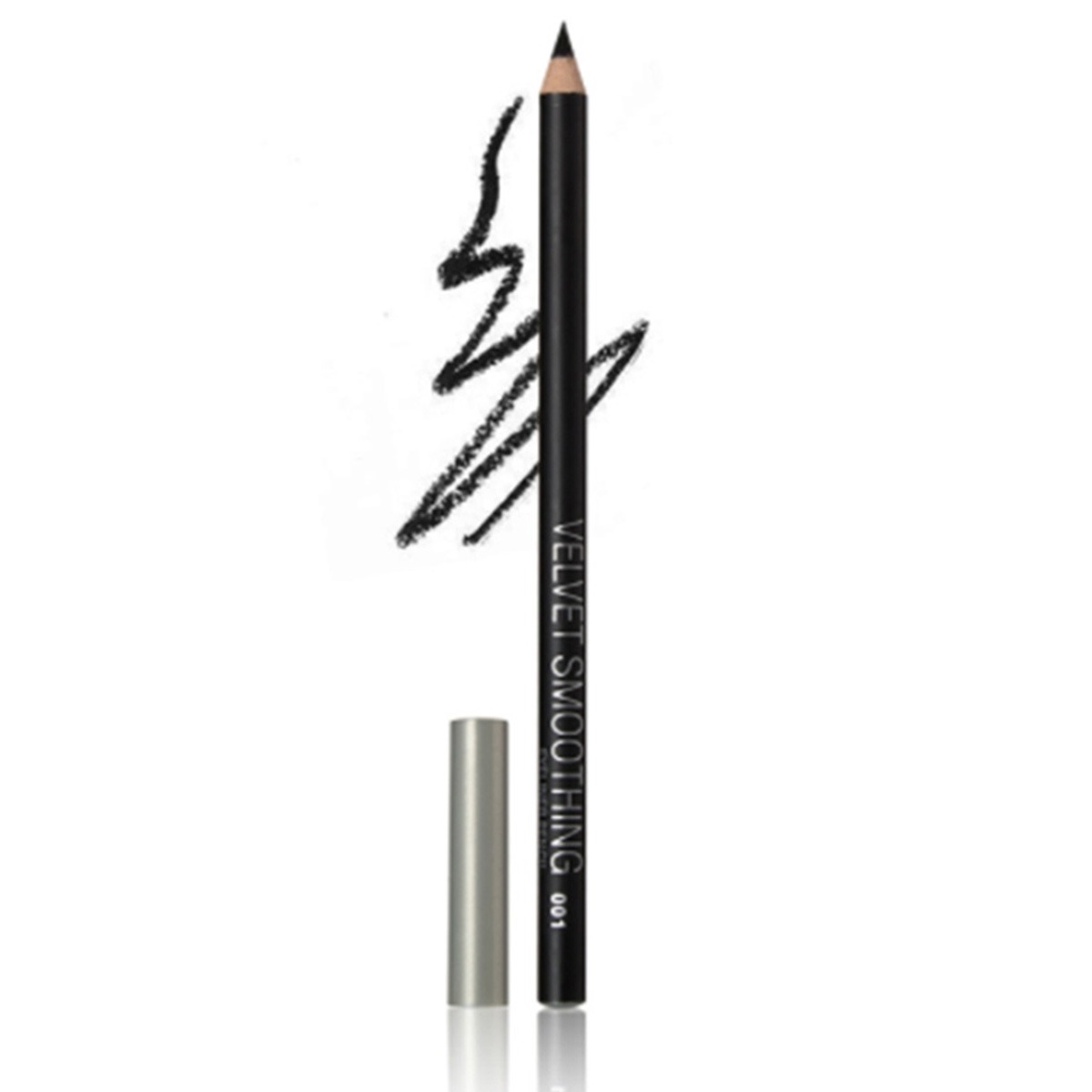 Picture of MENOW Black Velvet Smoothing Long Lasting Eyeliner Pencil/ Kajol- 0.9g (P127)(Black)
