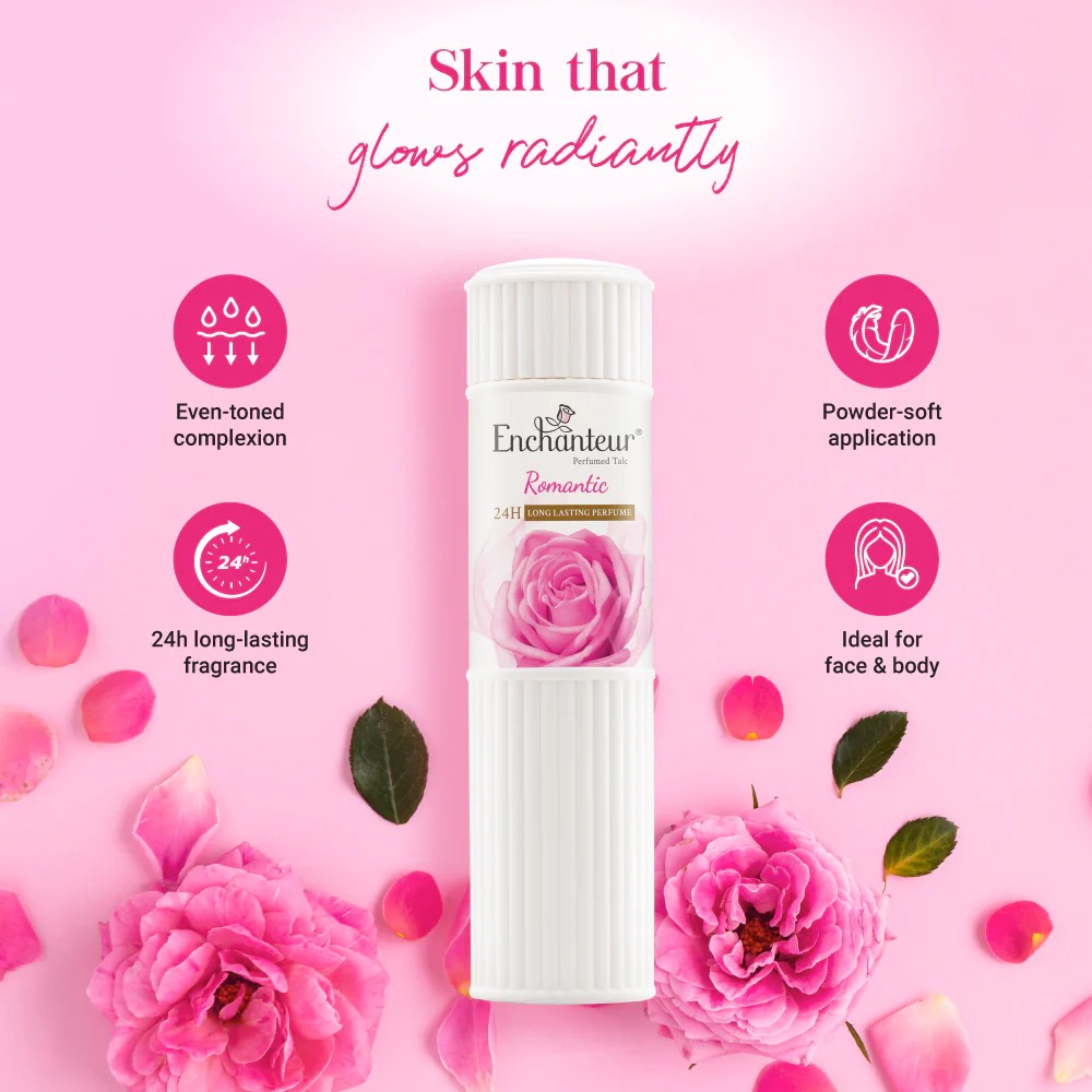 Picture of Enchanteur Perfumed Romantic Telcum Powder- 125g(Romantic)