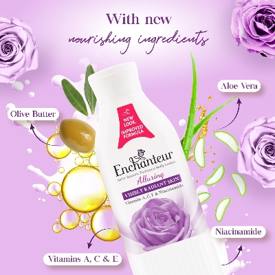 Picture of Enchanteur Satin Smooth Perfumed Alluring Lotion- 250ml(Alluring)