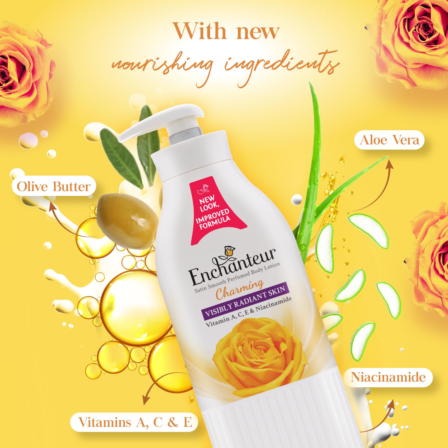 Picture of Enchanteur Satin Smooth Perfumed Charming Lotion- 250ml(Charming)