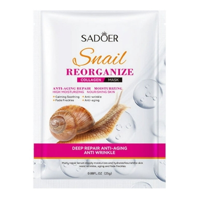 Picture of SADOER Snail Reorganize Collagen Face Sheet Mask- 25g(Snail)