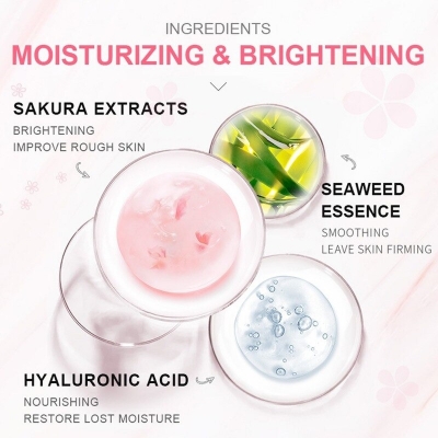 Picture of LAIKOU 5 Pcs/Set Sakura Moisturizing & Repairing Face Sleeping Mask- 3g/Each(Sakura)