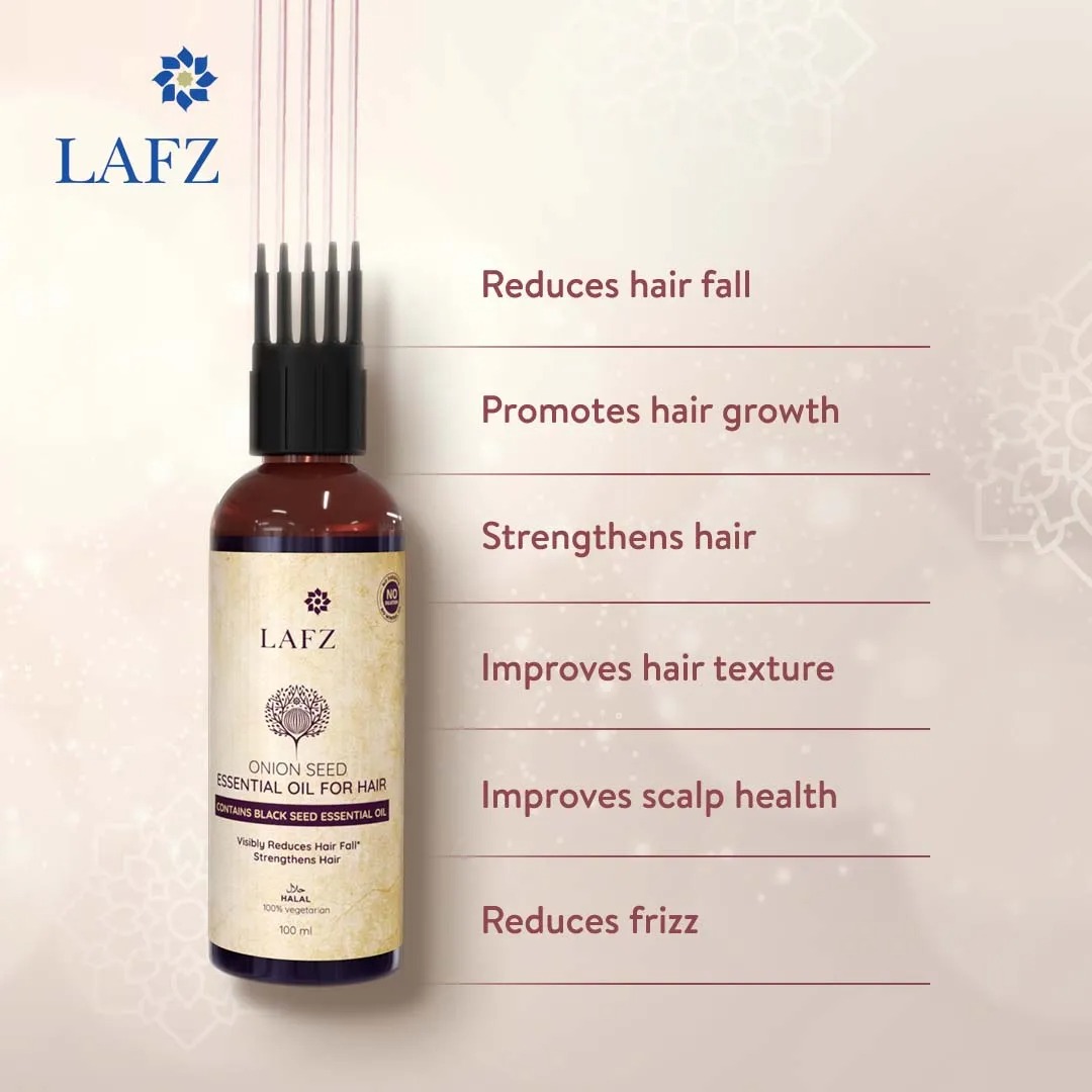Picture of LAFZ Onion Seed Essential Hair Oil- 100ml(Onion Seed)