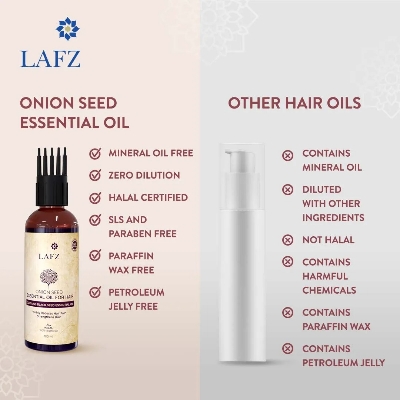 Picture of LAFZ Onion Seed Essential Hair Oil- 100ml(Onion Seed)