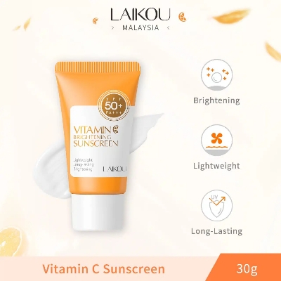 Picture of LAIKOU Vitamin C SPF 50+ PA+++ Waterproof Sunscreen- 30g(Vitamin C)