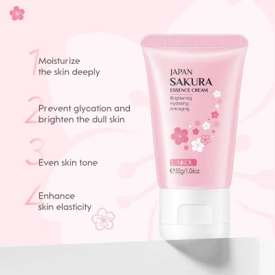 Picture of LAIKOU Japan Sakura Hydrating & Smooth Skin Essence Cream- 30g(Cream)