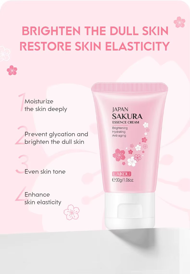 Picture of LAIKOU Japan Sakura Hydrating & Smooth Skin Essence Cream- 30g(Cream)