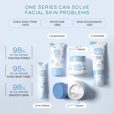 Picture of LAIKOU Milk Extracted 5 Pcs/Combo Skin Care Set- 260g(Milk)