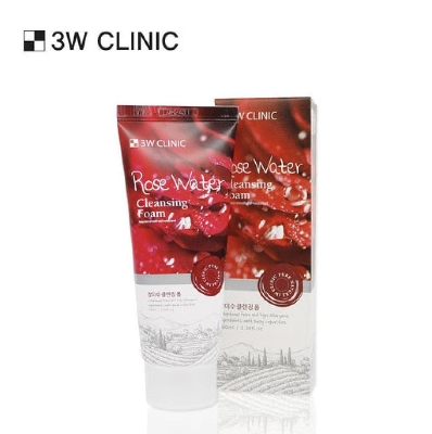 Picture of 3W Clinic Rose Water Cleansing Foam- 100ml(Rose Water)