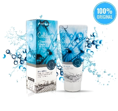 Picture of 3W Clinic Collagen Moisturizing & Smooth skin Cleansing Foam- Face Wash (100ml)(Collagen)