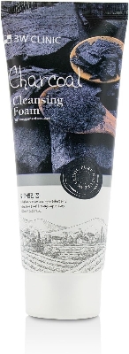 Picture of 3W Clinic Charcoal Moisturizing & Smooth Skin Cleansing Foam- Face Wash (100ml)(Charcoal)