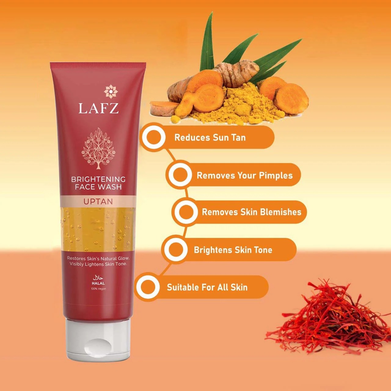 Picture of LAFZ Deep Cleansing Uptan Face Wash- 75ml(Uptan)