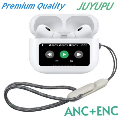 Picture of JUYUPU  A9Pro Earbuds_Airpods pro_ANC+ENC Touch Screen Display  TWS Earbuds - White_tws_earbuds,airpods(White)