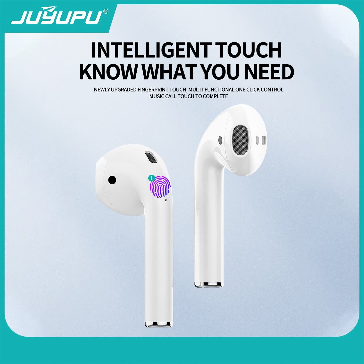 Picture of JUYUPU  M1 Earbuds_Airpods wireless TWS Earbuds - White_tws_earbuds,airpods(White)