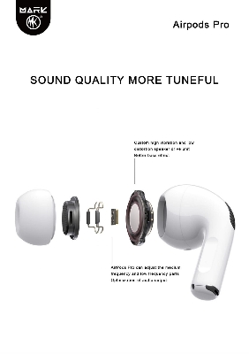 Picture of earbuds_JUYUPU  BT300 2nd gen Airpods  high quality Earbuds_TWS(White)