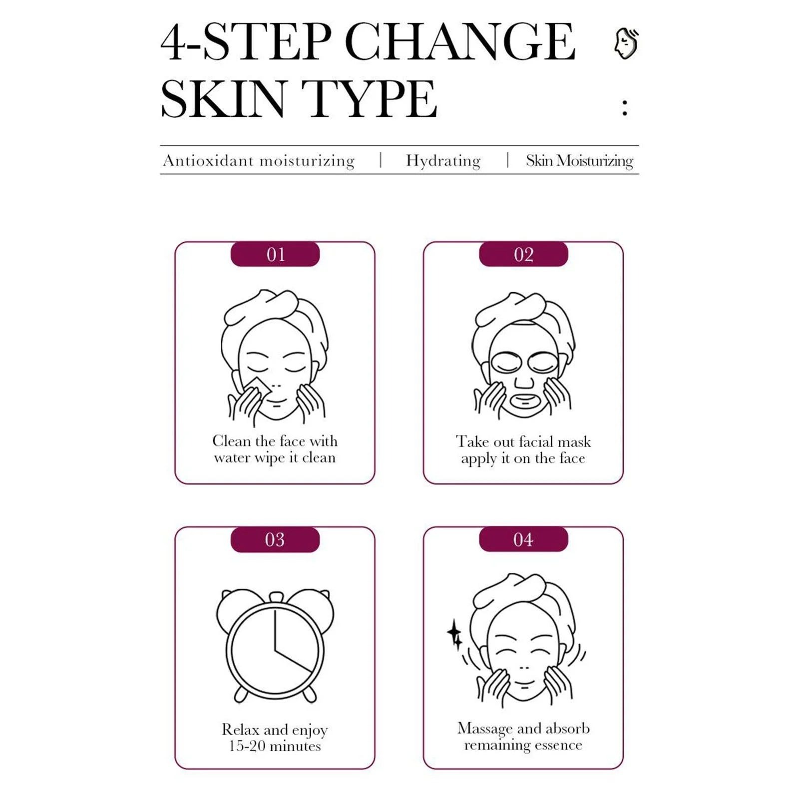 Picture of Bioaqua Grape Seed Antioxidant Hydrating Facial Sheet Mask- 25g(Grape Seed)