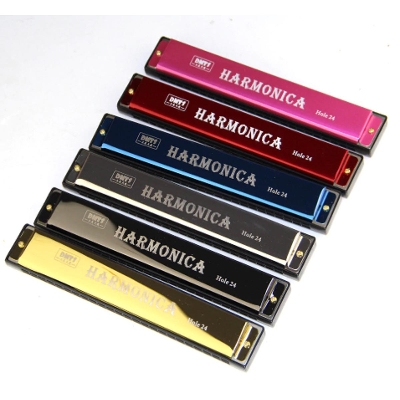 Picture of 24 Hole Harmonica Key of C Mouth Metal Organ for Beginners
