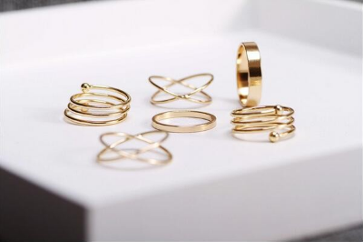 Picture of 6 Pcs/Set Finger Ring Set Punk Knuckle Rings For Women'S Fashion - Finger Ring - Ring For Girls - Ring S