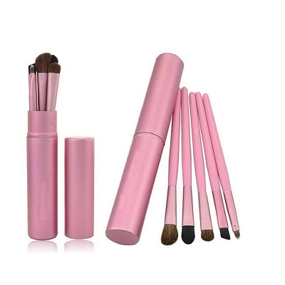 Picture of Aluminum tube 5 eye makeup brushes black pony hair set small eye shadow brush