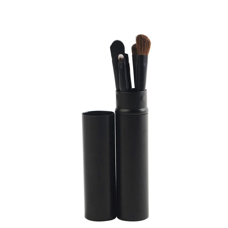Picture of Aluminum tube 5 eye makeup brushes black pony hair set small eye shadow brush